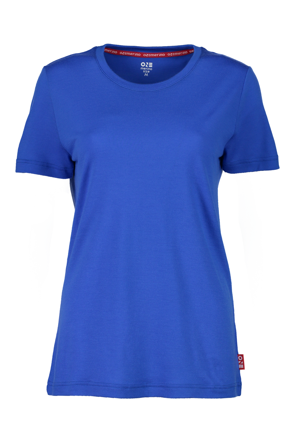 Merino T-Shirt Damen in Blau, Vorderansicht