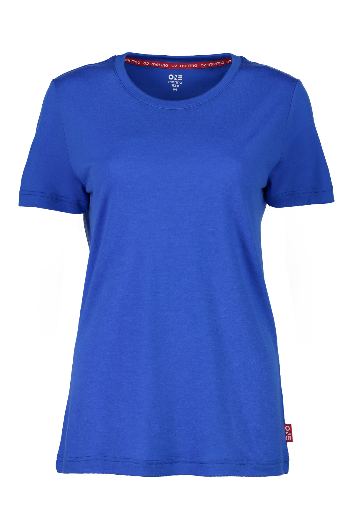Merino T-Shirt Damen in Blau, Vorderansicht