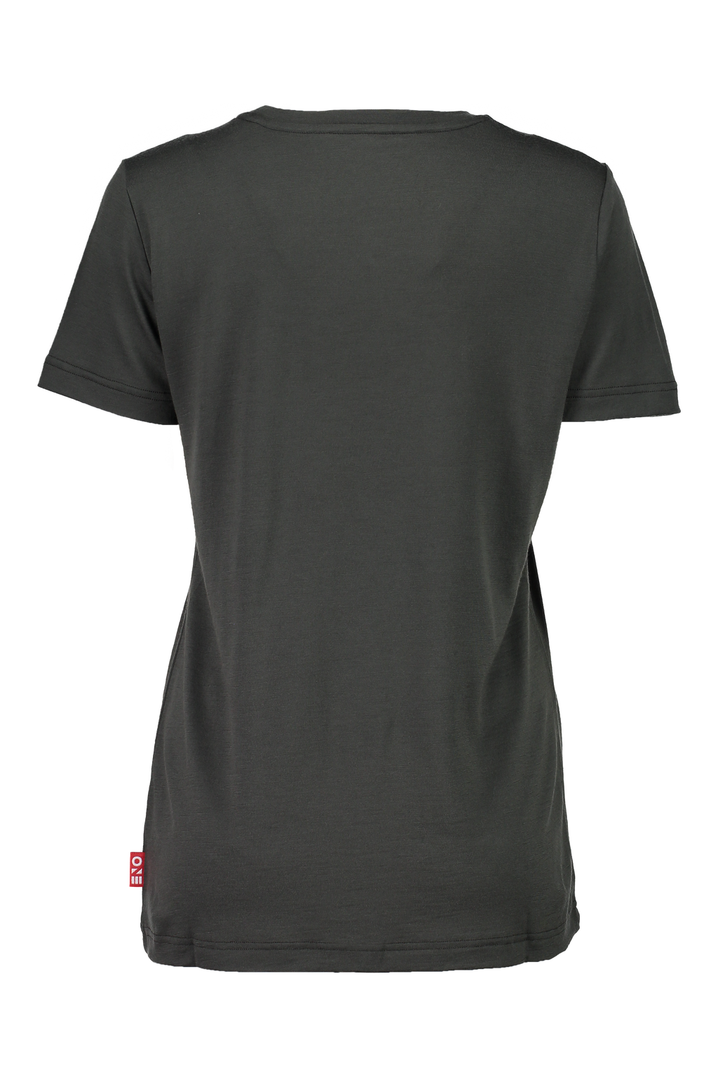 Merino T-Shirt Damen in Charcoal, Rückansicht