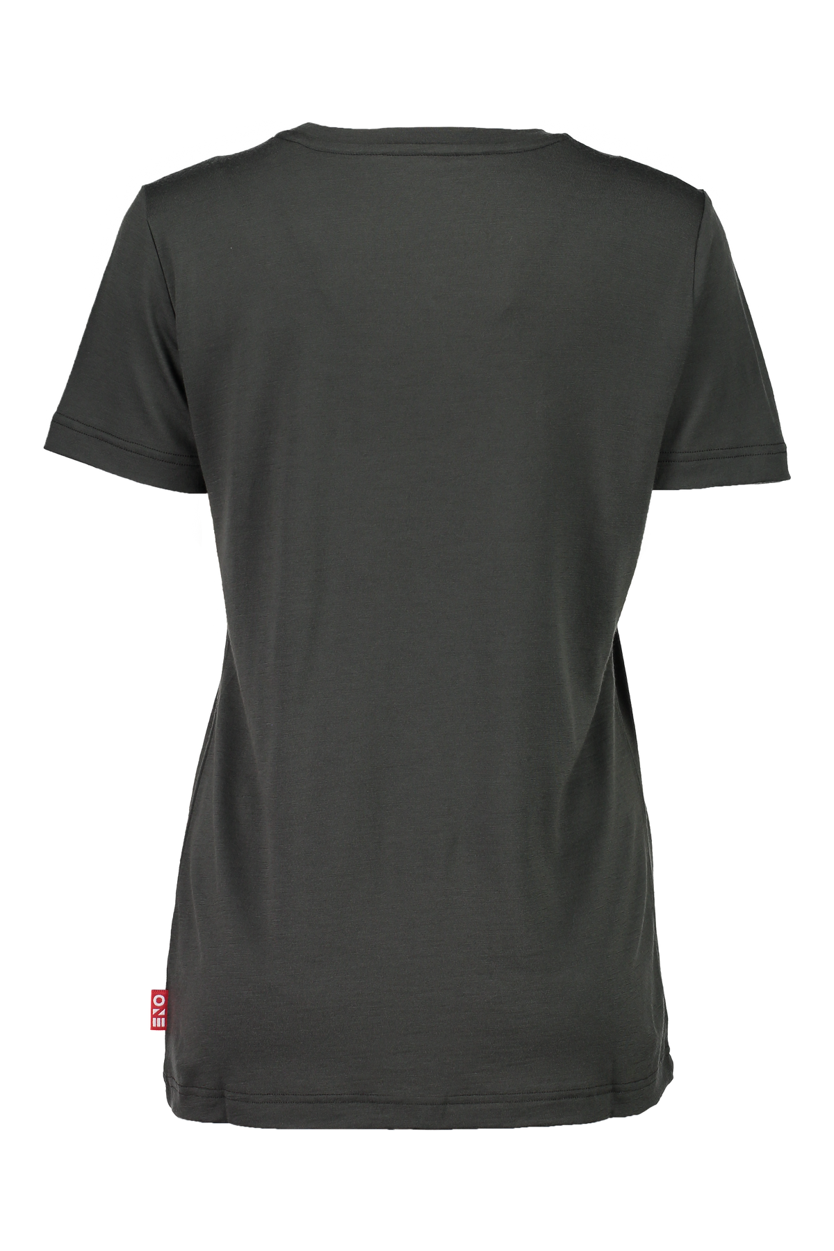 Merino T-Shirt Damen in Charcoal, Rückansicht